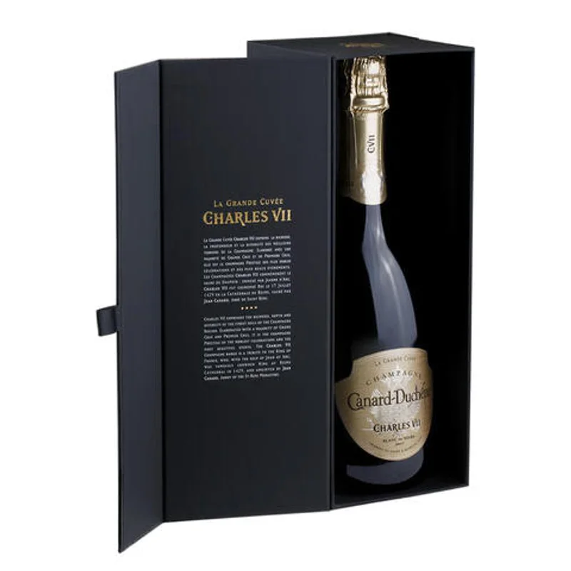Custom Paper Luxury Magnetic Wine Alcohol Liquor Champagne Flute Glass Bottle Set Gift Packaging Box packaging reference
