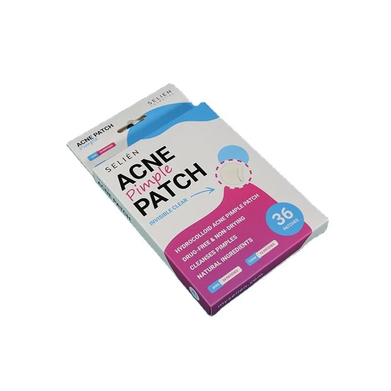 Custom Printed White Cardboard Folding Paper Cosmetic Set Packaging Box Headphone Earphone Box With Hanging Hole packaging reference