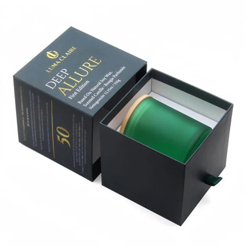 Personalized Paper Bulk Square Foldable Votive Scented Candle Box Packaging for Packiging Candles packaging reference