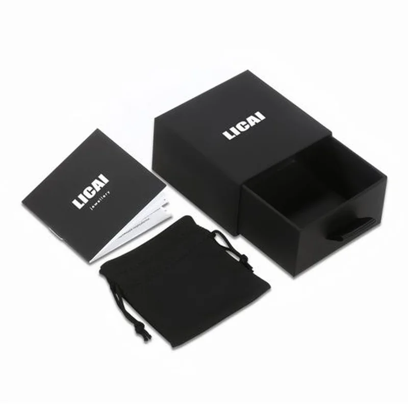 Custom Logo Luxury Paper Cardboard Small Black Earring Jewellery Jewlery Jewelry Packaging Box packaging reference