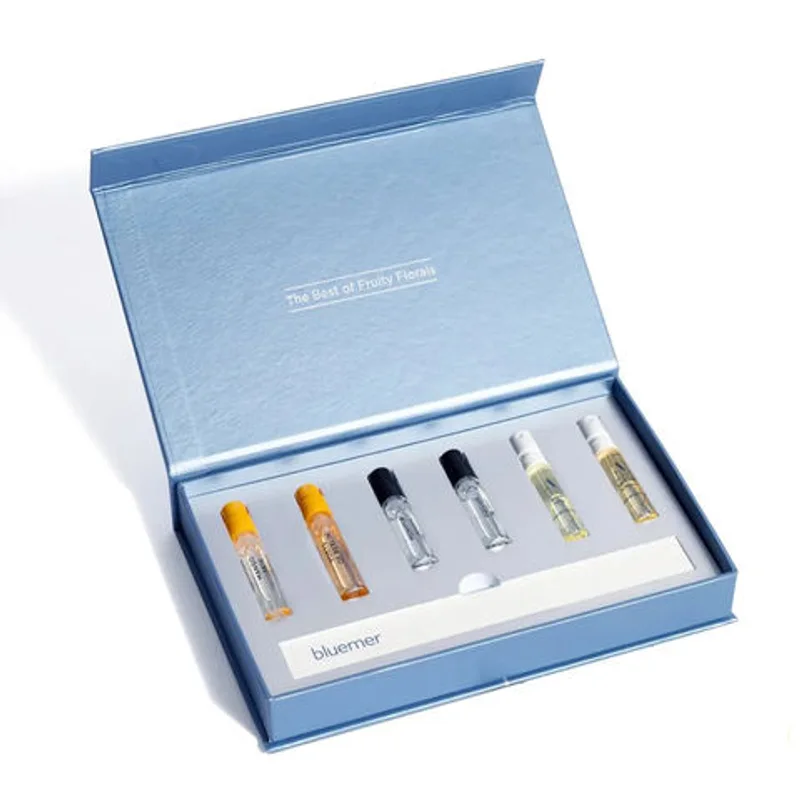 Fancy Mini Small Cardboard Tester Roller Oil Sample Discovery Set Gift Boxes Packaging for Perfume packaging reference