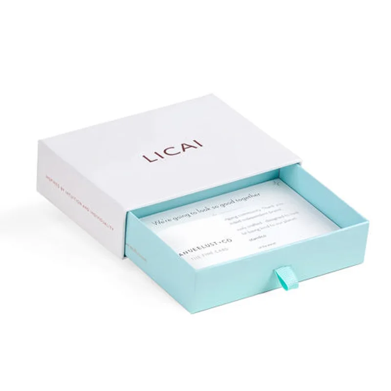 Custom Logo Luxury Cardboard Rigid Pull Out Packaging Box Paper Hard Sliding Drawer Gift Box Packaging packaging reference