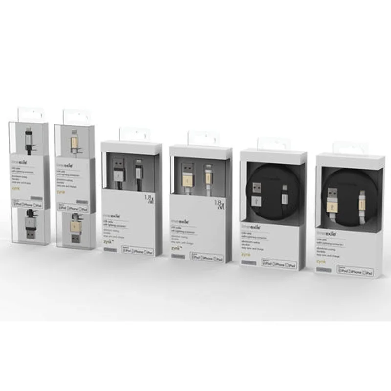 Custom Logo Phone Usb Charging Data Cable Packing Box Packaging for Usb Cable packaging reference