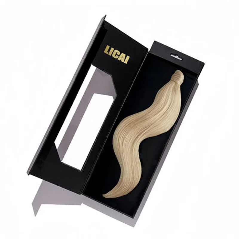 Luxury Custom logo Hair Extensions Bundles Wig Gift Packaging Box for Hair Extensions Bundles packaging reference