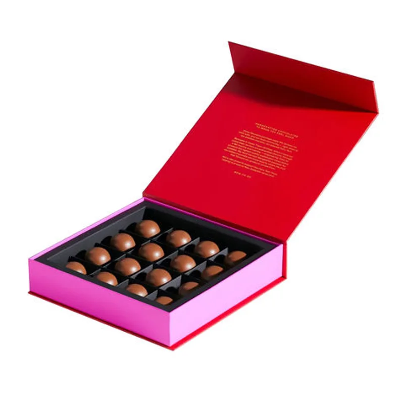Custom Premium Luxury Paper Chocolate Praline Gift Packaging Box With Divider packaging reference