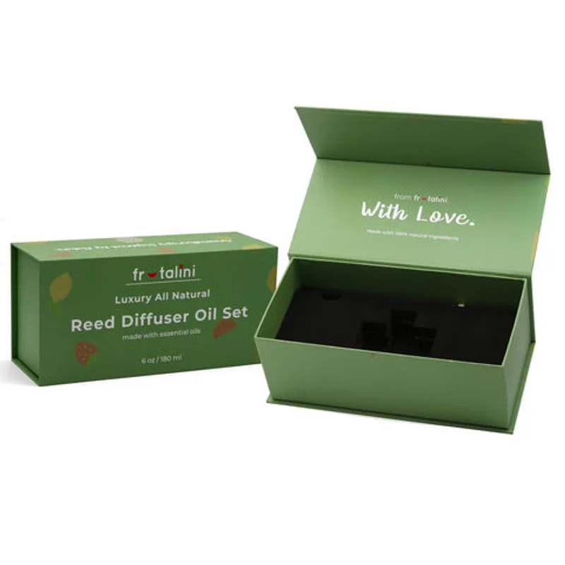 Customized Printed Empty Paper Cardboard Reed Diffuser Perfume Oil Set Gift Packaging Box for Reed Diffuser packaging reference