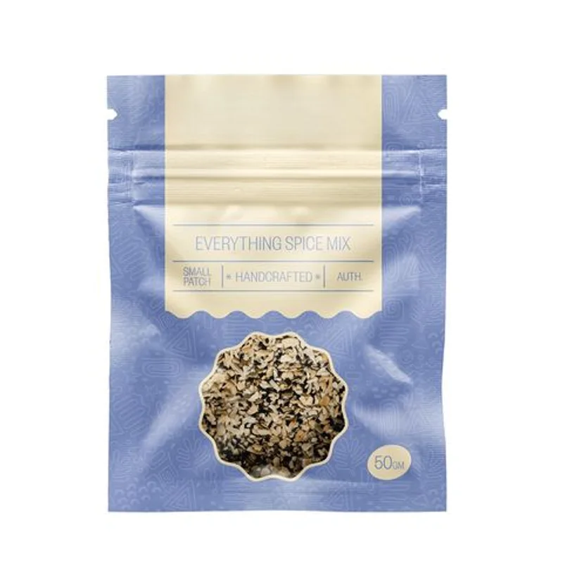 Custom Empty Small Aluminum Foil Dry 50g Spice Packaging Bag for Spices packaging reference