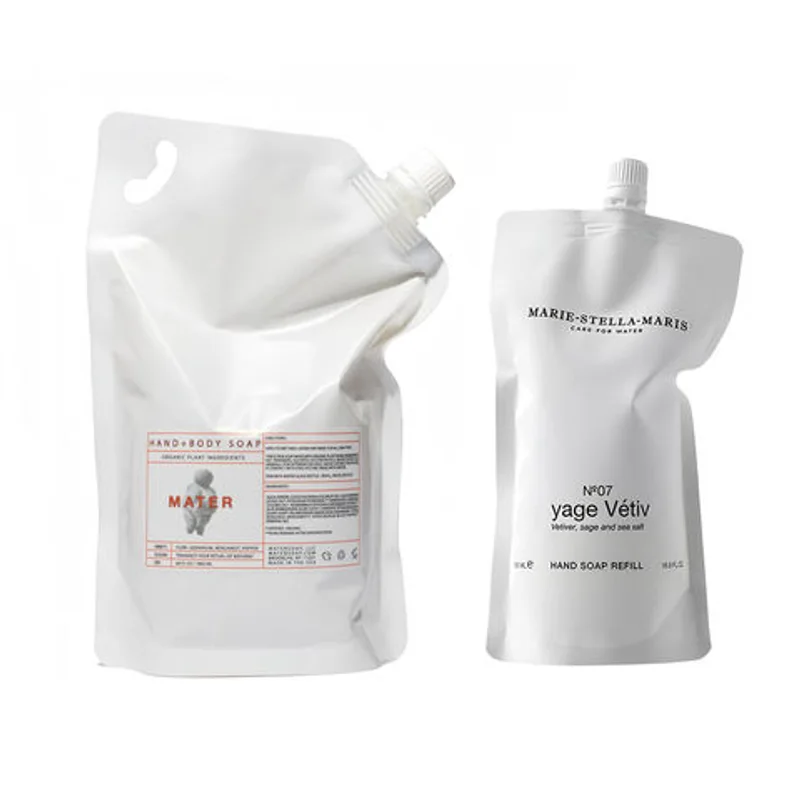 Customized Aluminum Foil Soap Refill Liquid Detergent Pouch Packaging Bag for Soap Liquids packaging reference