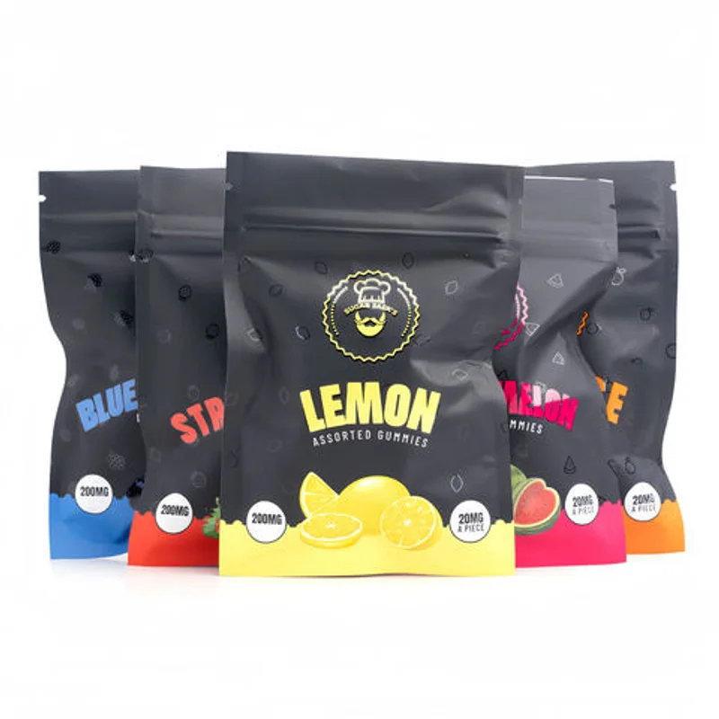 Custom logo Empty Edible Gummy Candy Packaging Bags for Gummie packaging reference