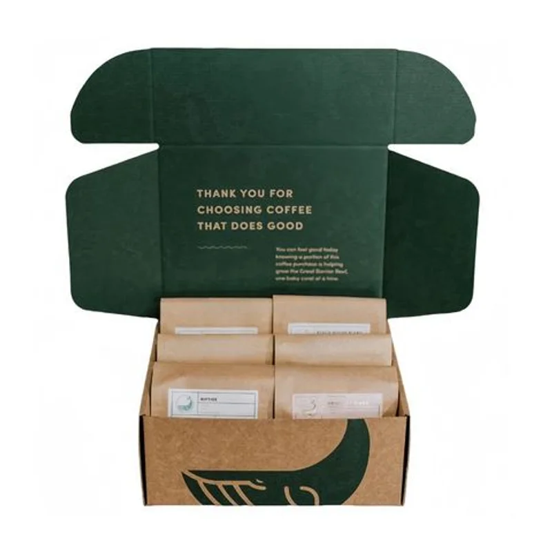 Custom logo Coffee Bean Gift Set Shipping Packaging Box packaging reference