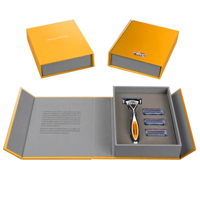 Custom logo Printed Men Gift Box Luxury Cardboard Shaving Shaver razor Box Packaging packaging reference