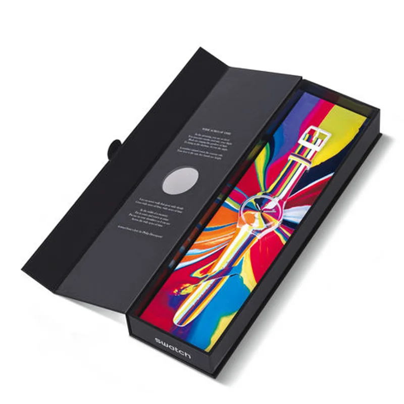 Customized Private Label Luxury Empty Paper Cardboard Single Watch Gift Box Packaging for Watches Custom Logo packaging reference