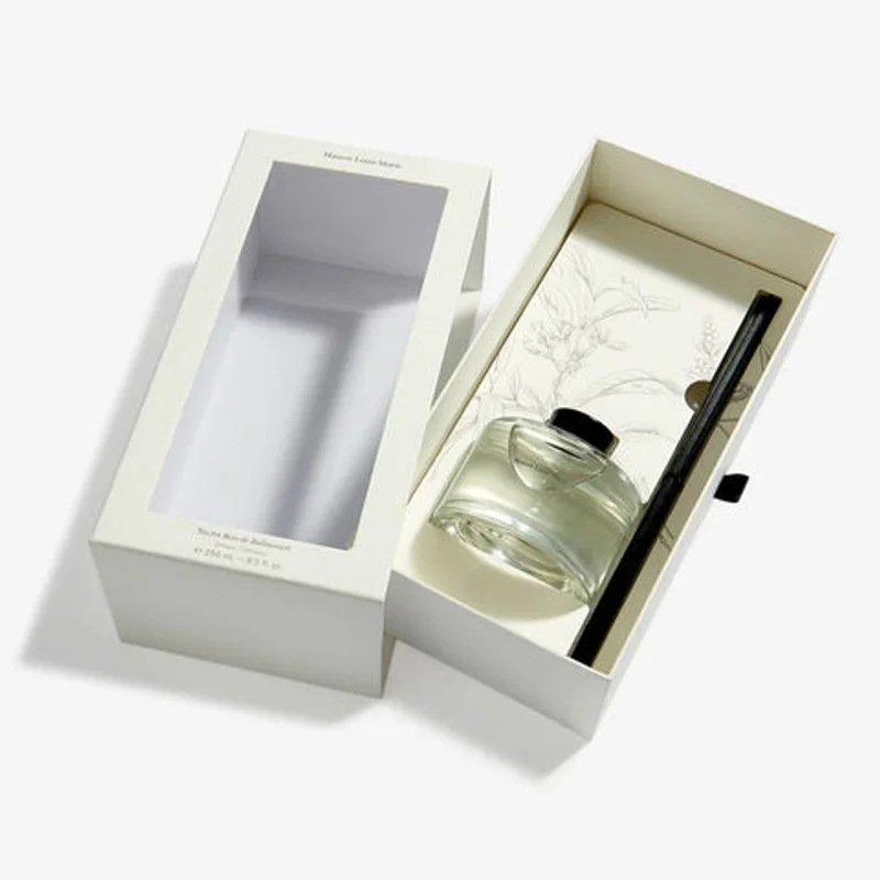 Custom Logo Fragrance Reed Diffuser Luxury Perfume Drawer Packaging Box packaging reference